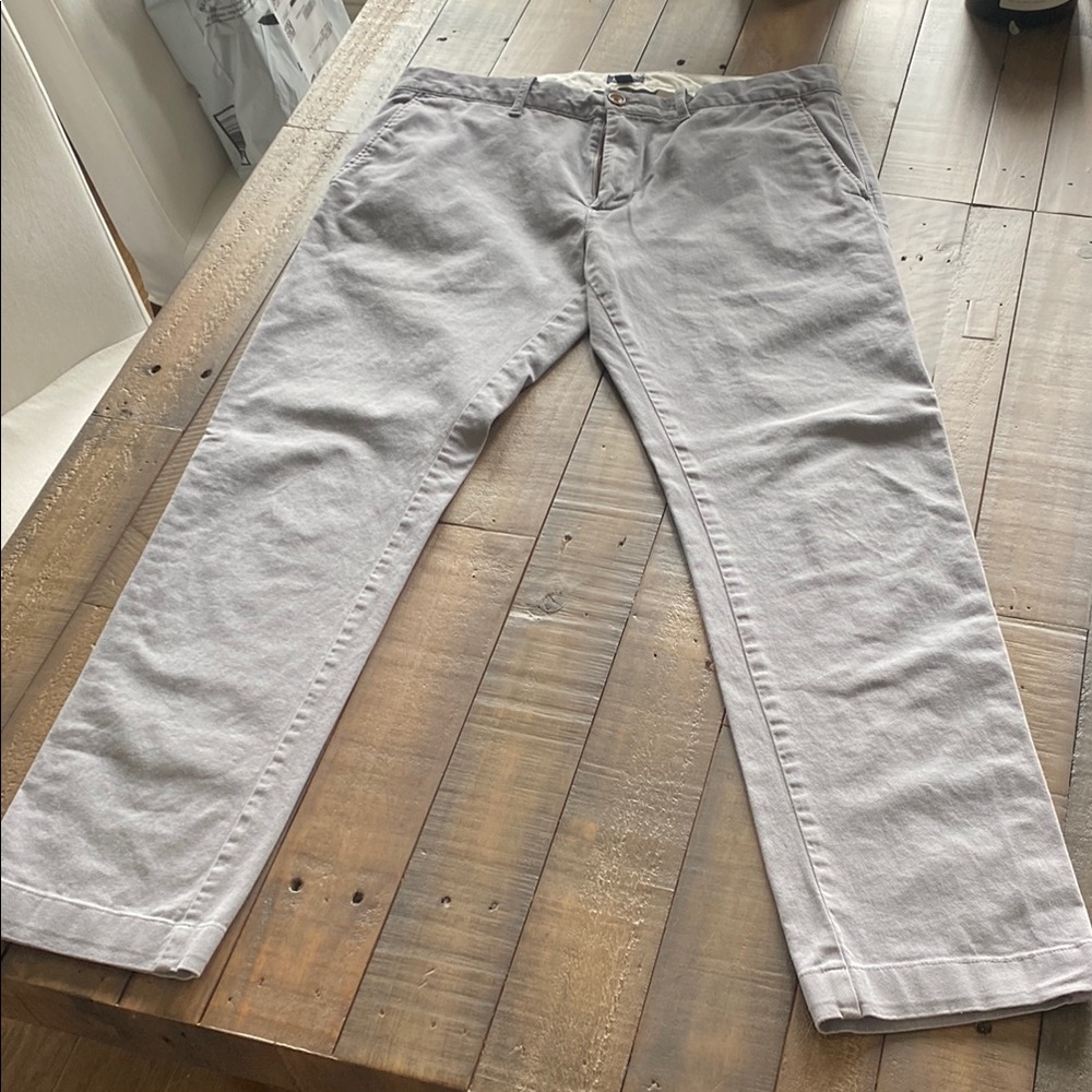 Men's Gray Pants-J Crew Slim Fit